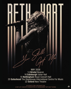 Beth Hart UK Tour 2026 poster