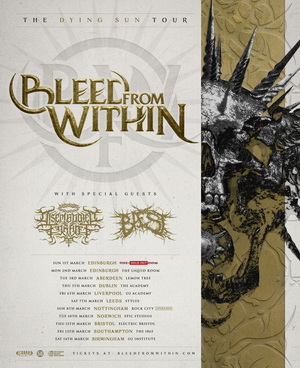 Bleed From Within UK & Ireland Tour 2026 poster