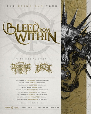 Bleed From Within UK Tour 2026 poster