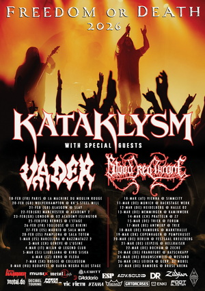 Kataklysm European & UK Tour 2026 poster