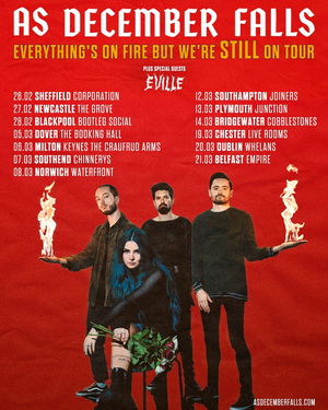 As December Falls UK headline tour 2026 poster