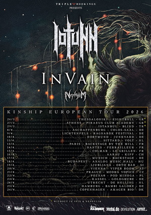 Iotunn European Tour 2026 poster