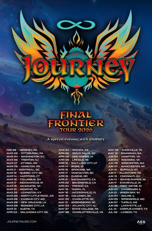 Journey North American Tour 2026 poster