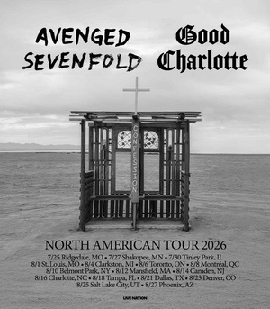 Avenged Sevenfold & Good Charlotte North American Tour 2026 poster