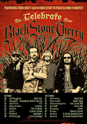 Black Stone Cherry European & UK Tour 2026 poster