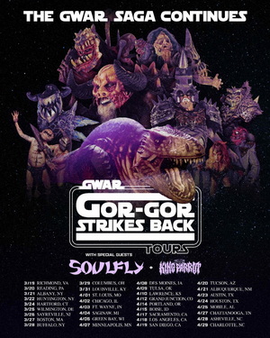 GWAR US Tour 2026 poster