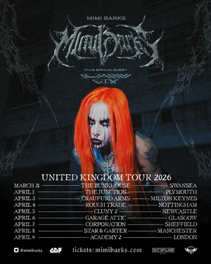 Mimi Barks UK Tour 2026 poster