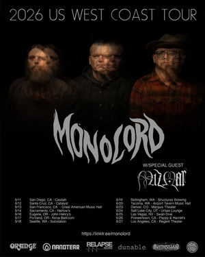 Monolord US Tour 2026 poster