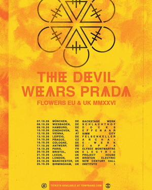 The Devil Wears Prada European Tour 2026 poster