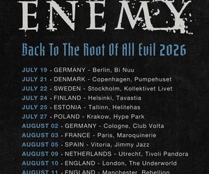 Arch Enemy European & UK Club Shows 2026 poster