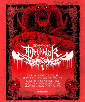 Dethklok US headline Tour dates 2026 poster