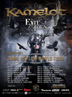 Kamelot European Tour 2026 poster