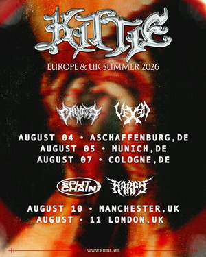 Kittie European and UK Tour 2026 poster
