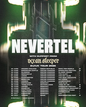 Nevertel European & UK Tour 2026 poster
