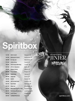 Spiritbox & Jinjer UK & European Tour 2026 poster