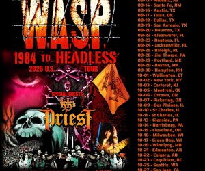 W.A.S.P. North American Tour 2026 poster