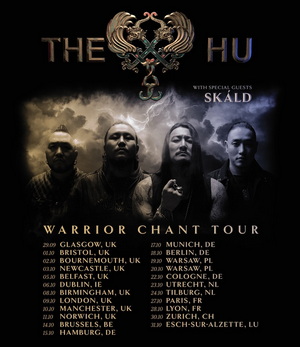 The HU UK & European Tour 2026 poster