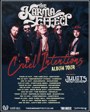 The Karma Effect UK Tour 2026 poster