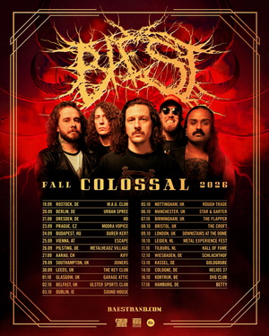Baest European & UK Tour 2026 poster