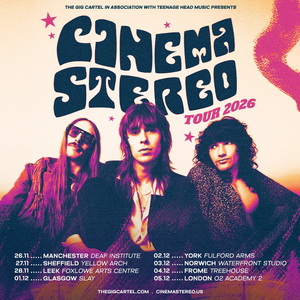 Cinema Stereo UK Tour 2026 poster