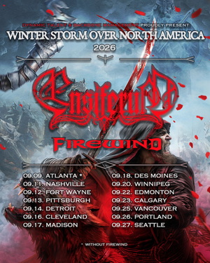 Ensiferum North American Tour 2026 poster