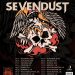 Sevendust European & UK Tour 2026 poster