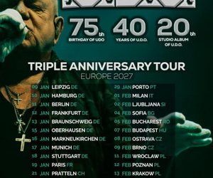 U.D.O. European Tour 2027 poster