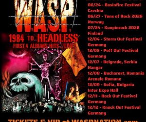 W.A.S.P. European Tour 2026 poster