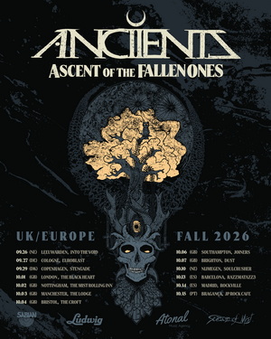 Anciients European & UK headline tour poster