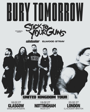Bury Tomorrow UK Tour 2027 poster