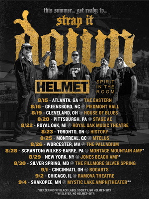 Down North American Tour 2026 poster