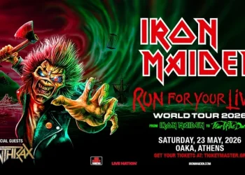 Iron Maiden Athens Show 2026 poster