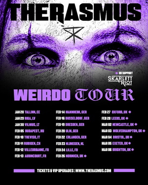 The Rasmus European & UK Tour 2027 poster