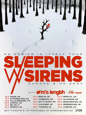 Sleeping With Sirens European & UK 2027 poster