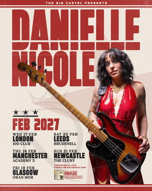 Danielle Nicole UK Tour 2027 poster