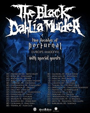 The Black Dahlia Murder European Tour 2027 poster