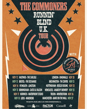 The Commoners UK Tour 2026 poster