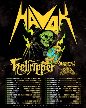Havok North American Tour 2026 poster
