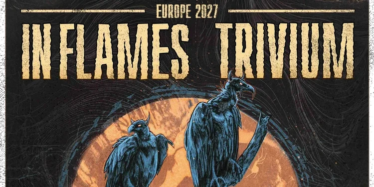In Flames & Trivium European & UK Tour 2027 poster