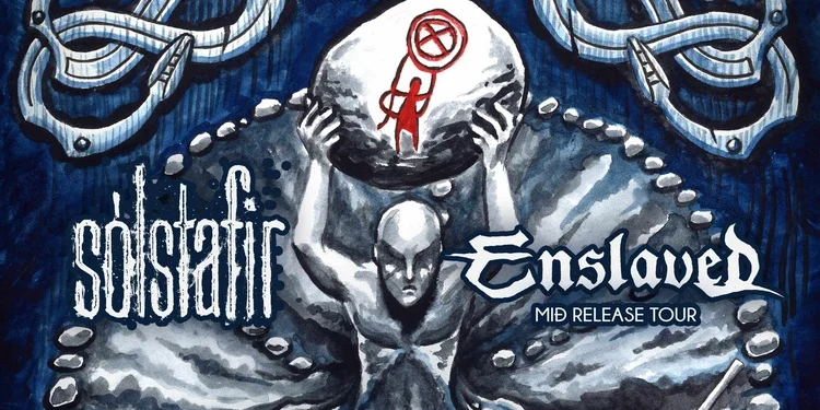 Enslaved Sólstafir European & UK co-headline tour 2027 poster