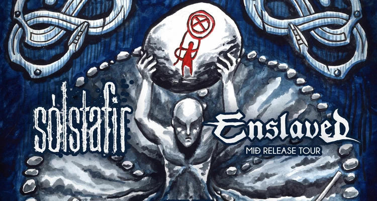 Enslaved Sólstafir European & UK co-headline tour 2027 poster