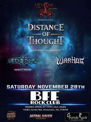 Distance of Thought - BFE Rock Club - Live Show November 28th 2026