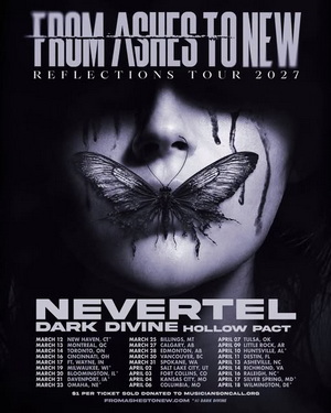 From Ashes To New North American Tour 2027 poster