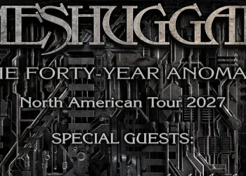 Meshuggah North American Tour 2027 poster
