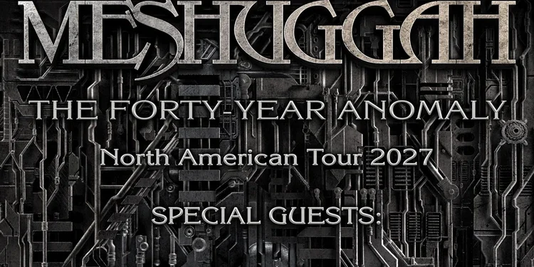 Meshuggah North American Tour 2027 poster