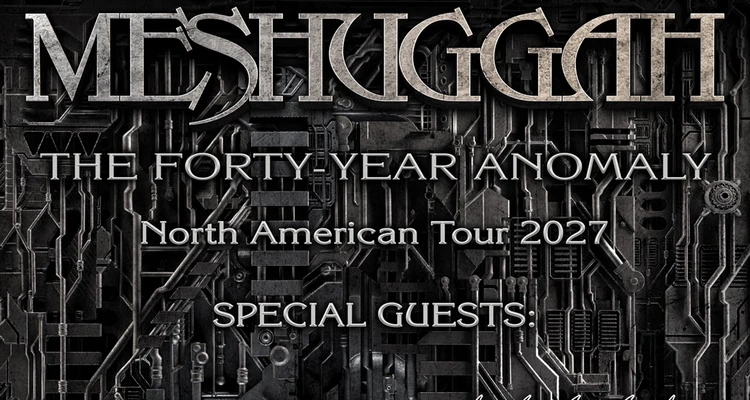 Meshuggah North American Tour 2027 poster