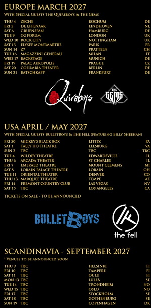 The Dead Daisies European, UK & US Tour 2027 poster